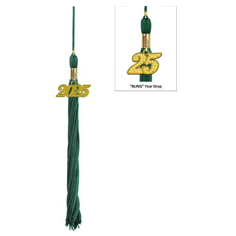 Kids Hunter Green Graduation Cap & Tassel - Preschool & Kindergarten