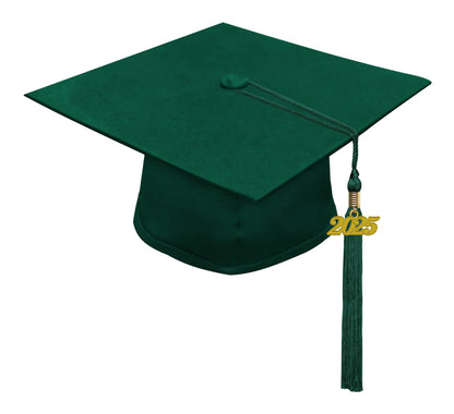 Kids Hunter Green Graduation Cap & Tassel - Preschool & Kindergarten