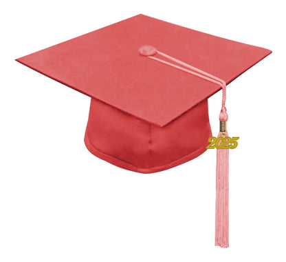 Child Matte Pink Graduation Cap & Gown - Preschool & Kindergarten